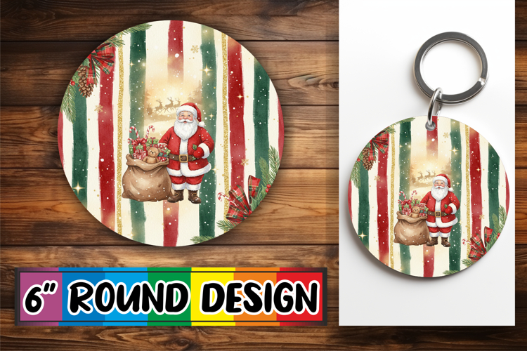 Enchanted Round Coasters Design, Christmas