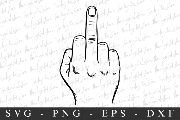 Middle Finger| SVG Cut files | Cricut