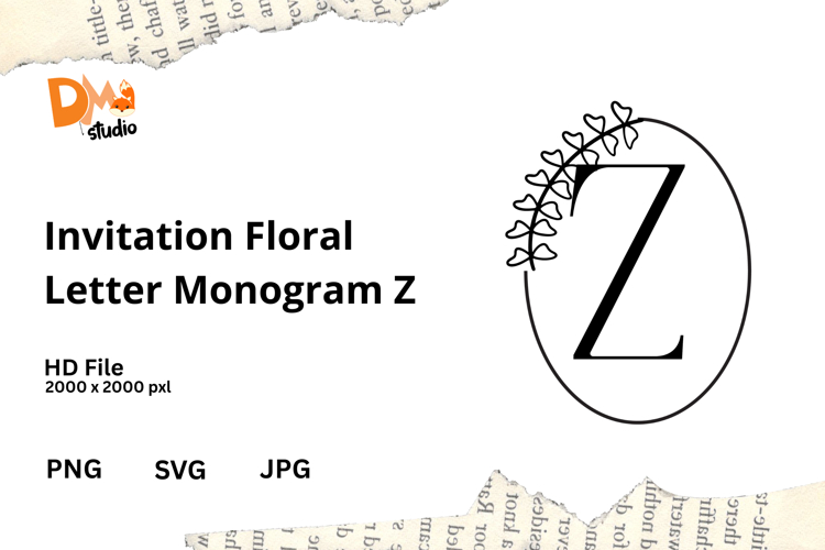 Floral Alphabet Svg Image 15