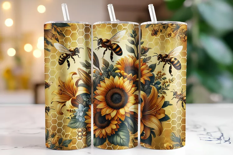 Sunflower Tumbler Wrap | Sublimation | Tumblers
