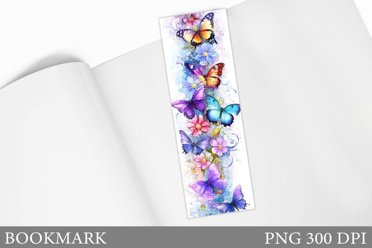 Butterfly Bookmark Sublimation. Butterflies Bookmark Design