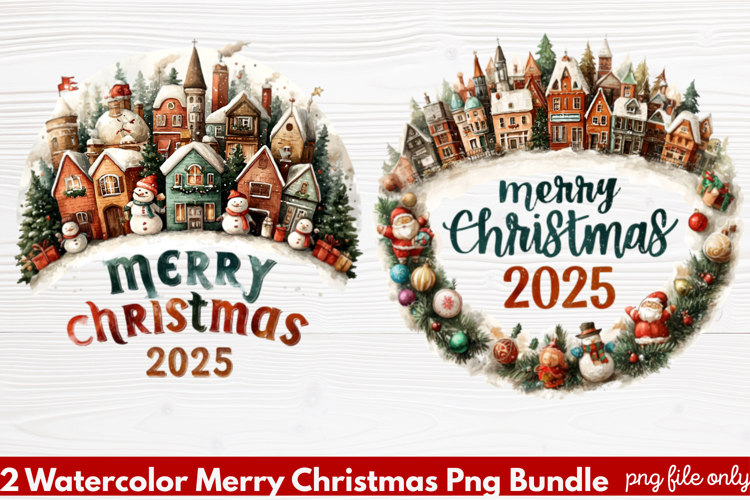Christmas Watercolor Clipart Image 15