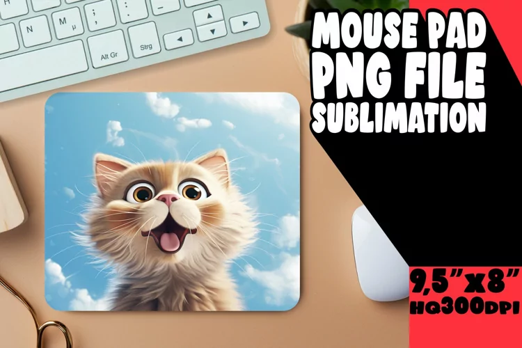 Charming Cat Antics Sublimation Mouse Pad