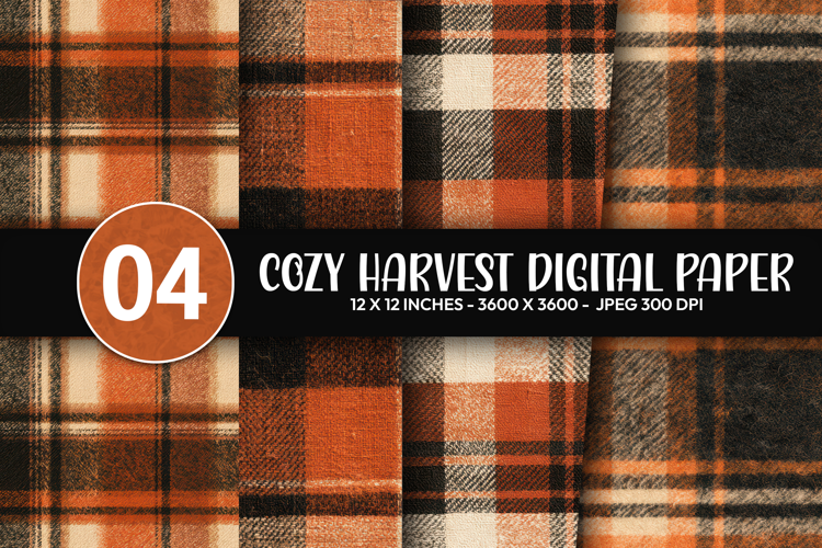 Cozy Harvest Digital Paper
