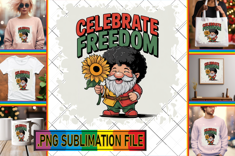 Stylish PNG Art for TSHIRTS, Juneteenth
