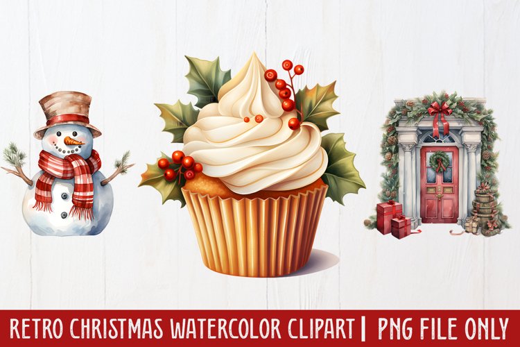 Vintage Christmas Clipart Image 8