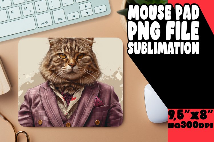 Cat Lovers Joy Sublimation Mousepad PNG