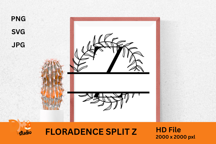 Floral Monogram Letter Svg Image 16