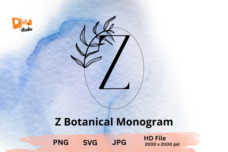 Botanical Monogram - Floral Letter Set for Elegant Designs