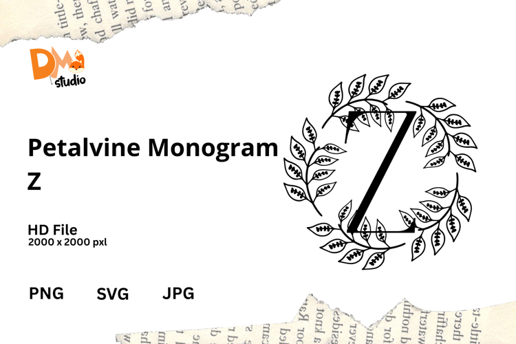 Floral Monogram Letter Svg Image 22
