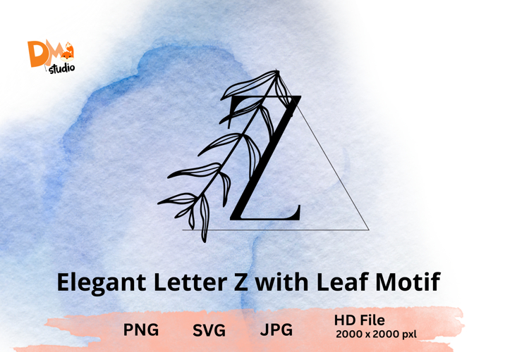 Leaf Monogram Svg Image 2