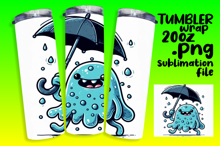 UNIQUE 20oz Tumbler Artwork , Monster