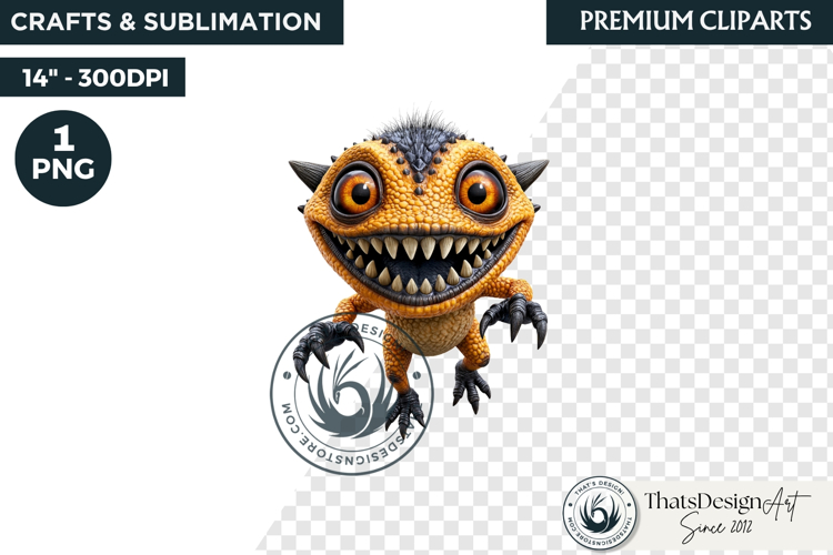 Halloween Little Monster Clipart Png, Spooky Cute Fantasy