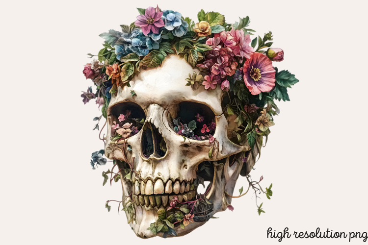 Gothic Pagan Spring Sublimation Clipart PNG