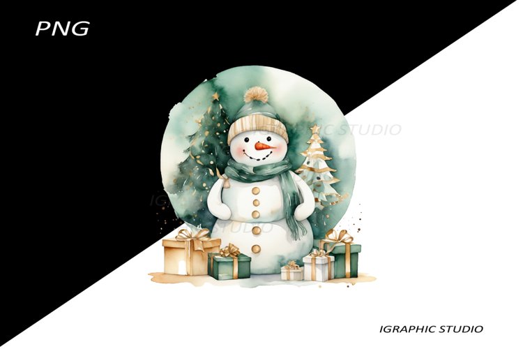 Christmas Snowman Clipart Image 21