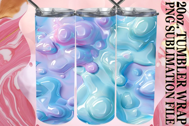 Bold Colorful 20oz Tumbler Art Assortment example image 1
