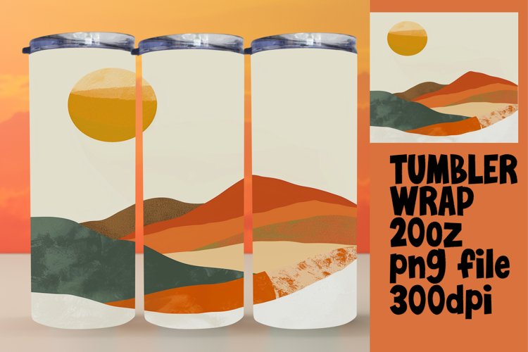 Minimalist Boho Tumbler Wrap - Modern 20oz
