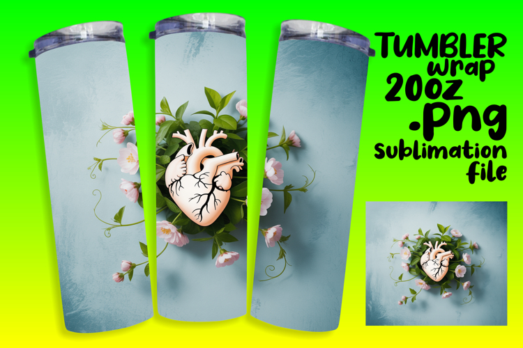 Creative 20oz Design for Any Occasion , 3D Heart