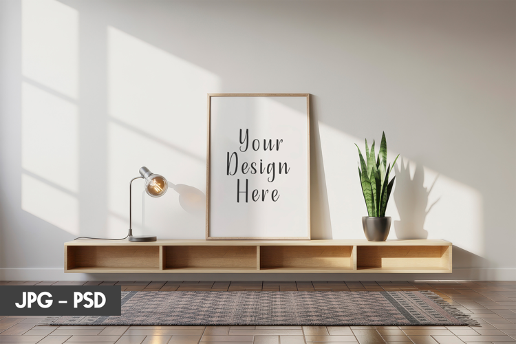 Desk Surface Frame Mockup PSD