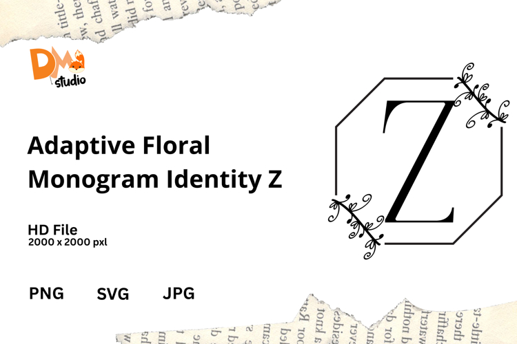Adaptive Floral Monogram Identity example image 1