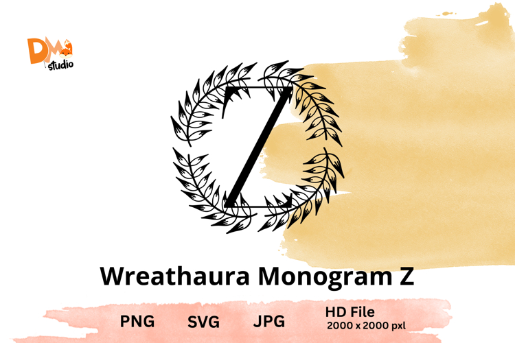 Wreath Monogram SVGs Image 13