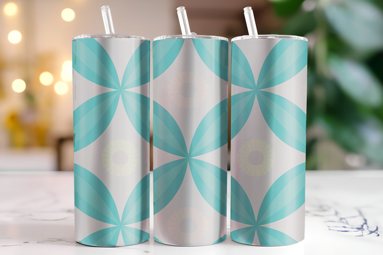 Floral Pattern Tumbler Wrap | Sublimation | Tumblers