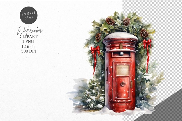 Winter Watercolor Clipart Image 9