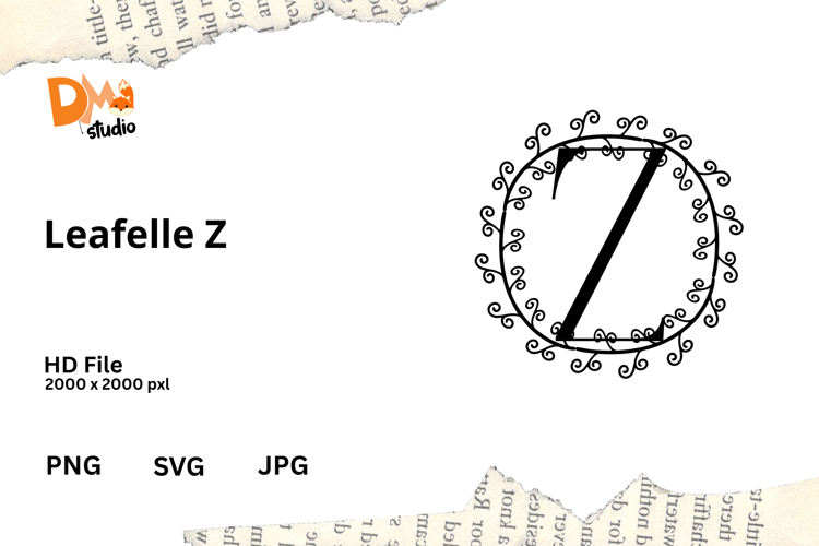 Floral Monogram Letter Svg Image 17