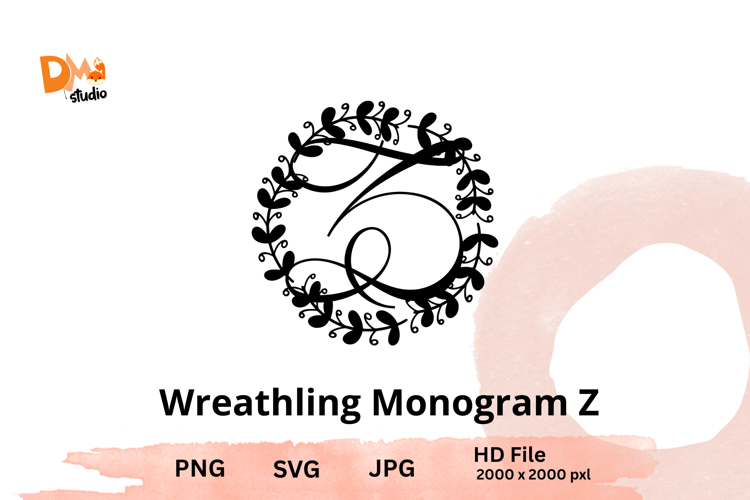Wreath Monogram SVGs Image 24
