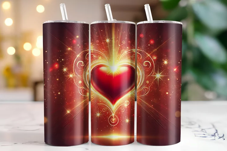 Hearts Tumbler Wrap | Sublimation | Tumblers