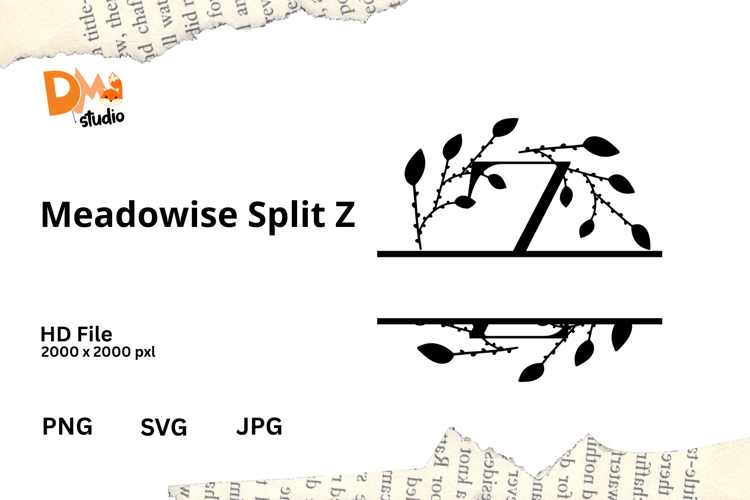 Floral Monogram Letter Svg Image 5
