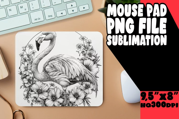 Exotic Elegance Flamingo Mouse Pads