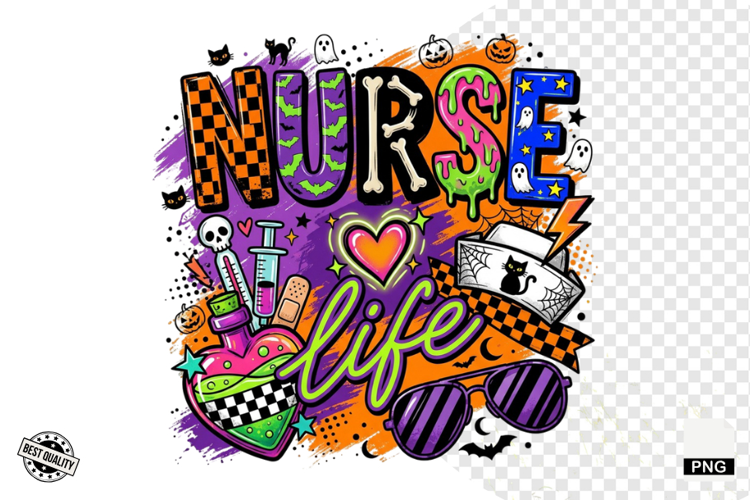 Halloween Nurse PNG Sublimation