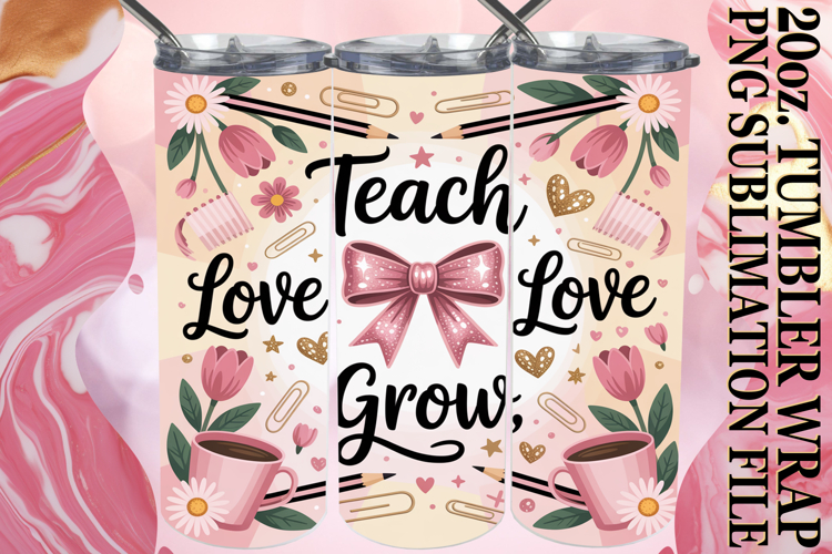 Teacher Tumbler Wrap Image 2