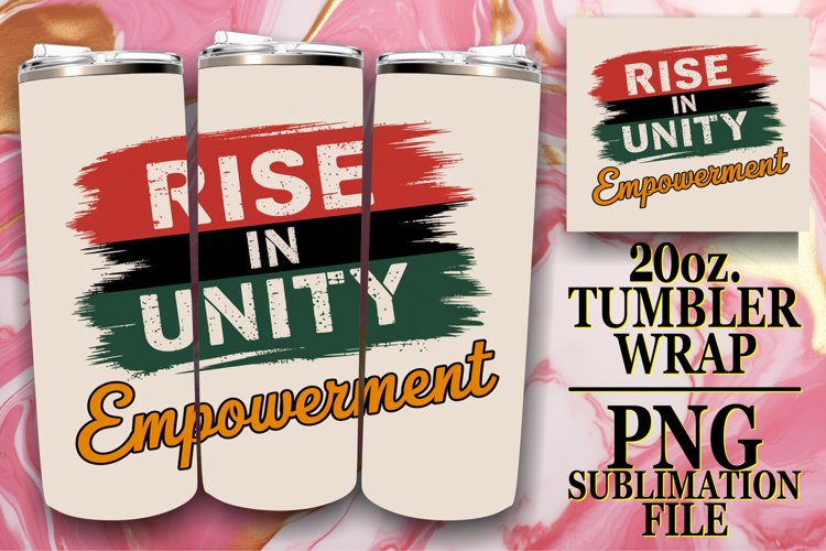 Vibrant Nights 20oz tumbler wrap, Juneteenth