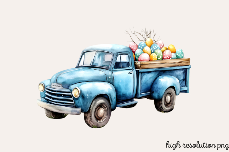 Boho Dusty Blue Easter Clipart PNG