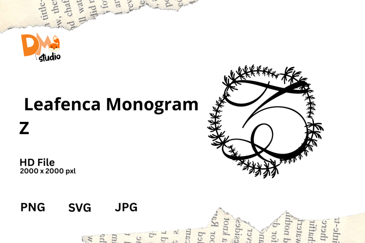 Floral Monogram Letter Svg Image 5