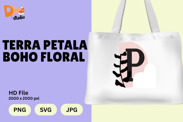 Terra Petala Boho Floral Monogram