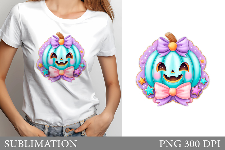Pumpkin Sublimation. Halloween Pumpkin T-Shirt Design