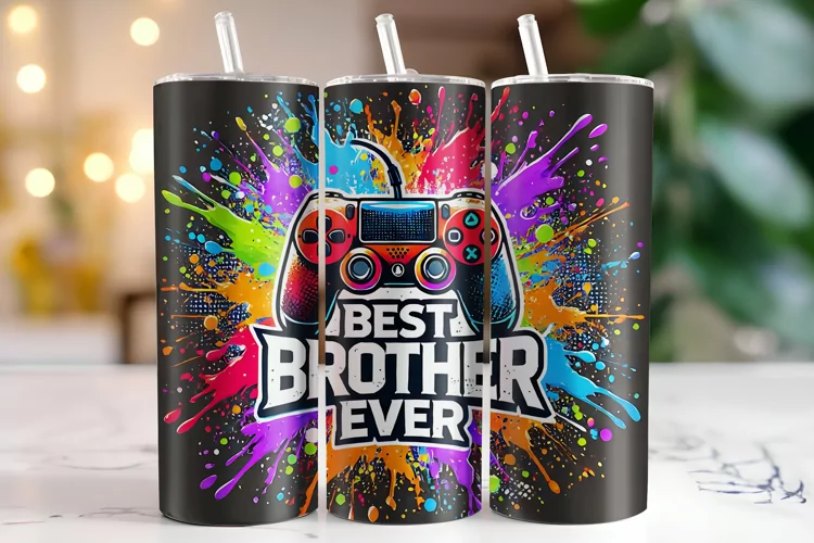 Best Brother Ever Tumbler Wrap | Sublimation | Tumblers