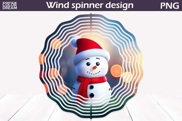 Cute Snowman Wind Spinner | Christmas Snowman Wind Spinner