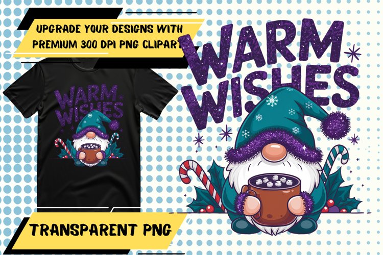 Creative PNG Design for T-Shirt Projects , Gnome