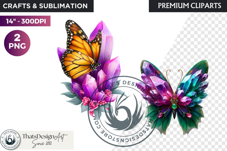 Fantasy Animal and crystal PNG Clipart scrapbooking