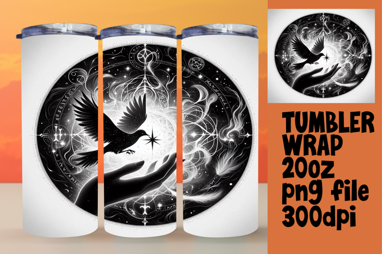 GRACEFUL 20oz PNG Tumbler Wrap , Mystic