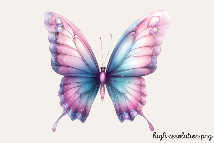 Pink Butterfly Clipart Image 8