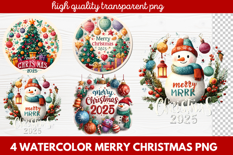 Christmas Watercolor Clipart Image 24