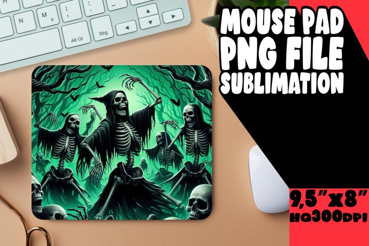 UNIQUE mouse PAD Playful Design, Horror Halloween
