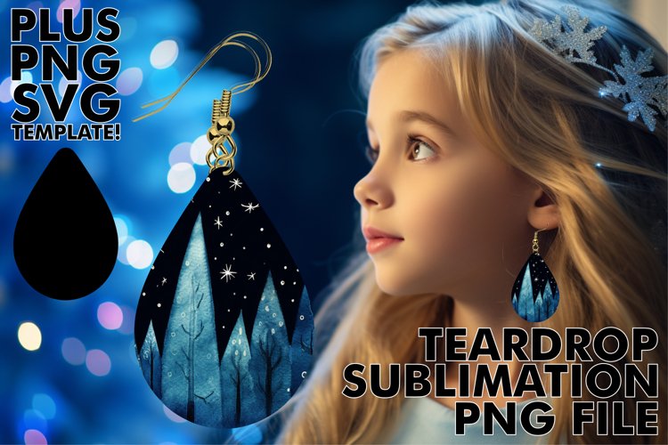 Festive Pastel Sublimation Earring Delights example image 1