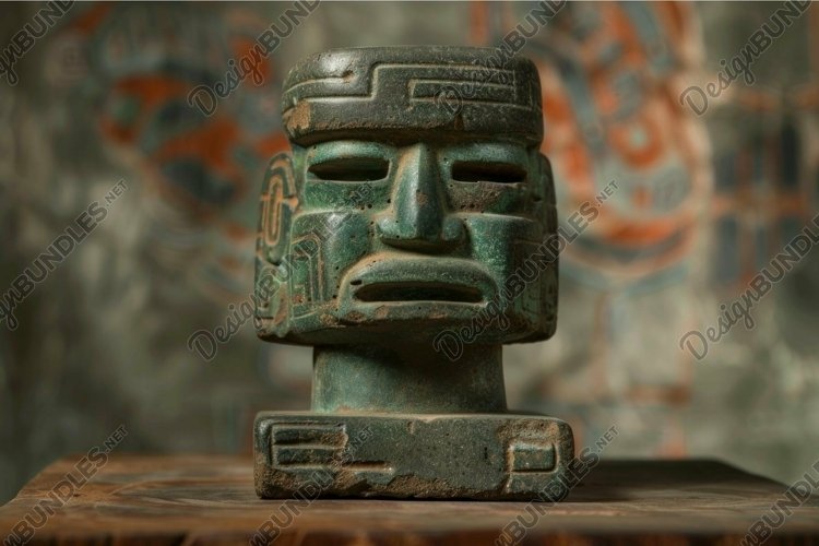 Ancient olmec civilization artifact replica example image 1
