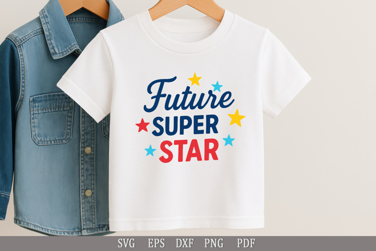 Future Superstar Cute SVG Design for Baby T-Shirts and Gifts
